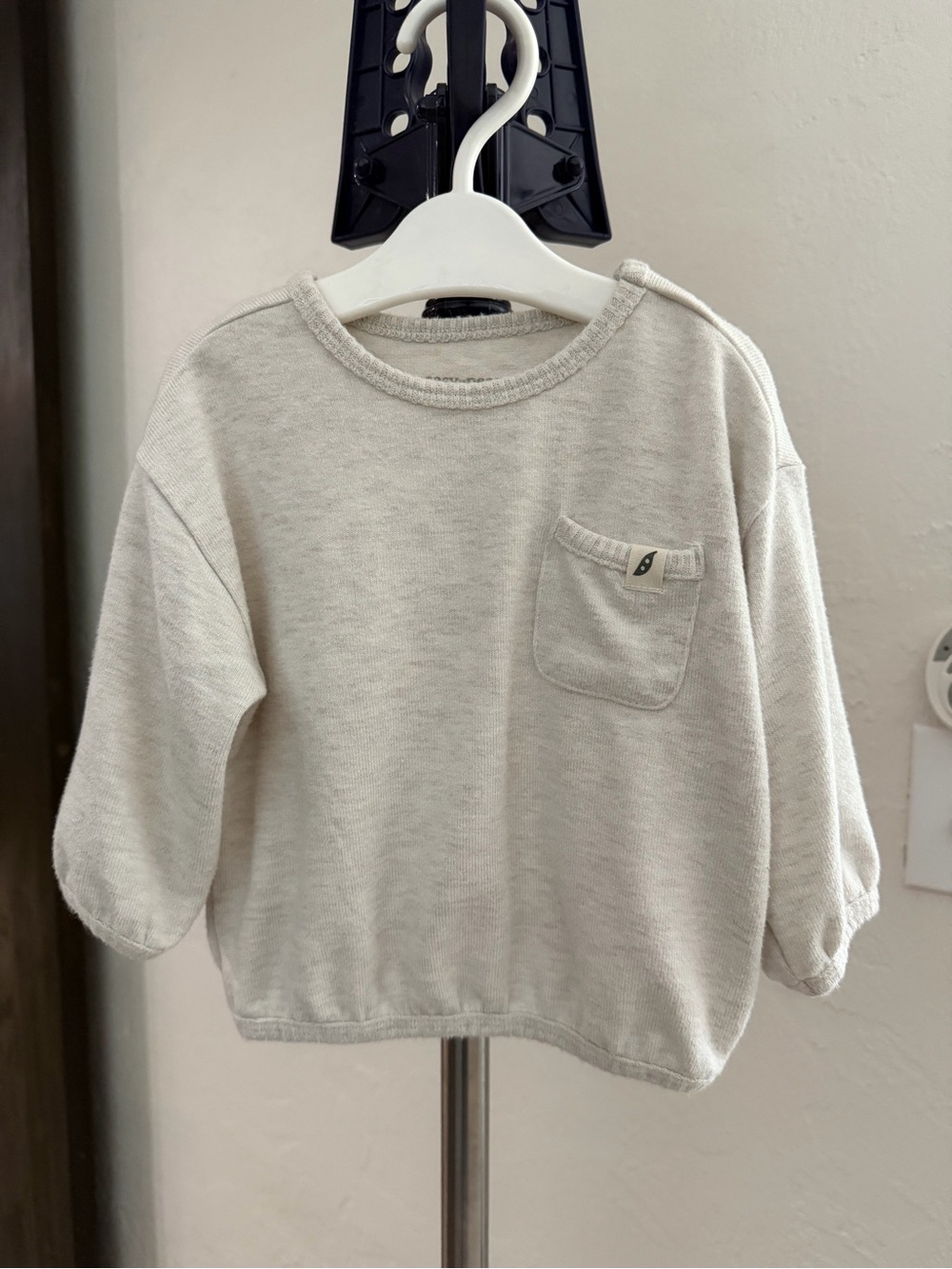 3-6m Neutral Cream Long-Sleeve
